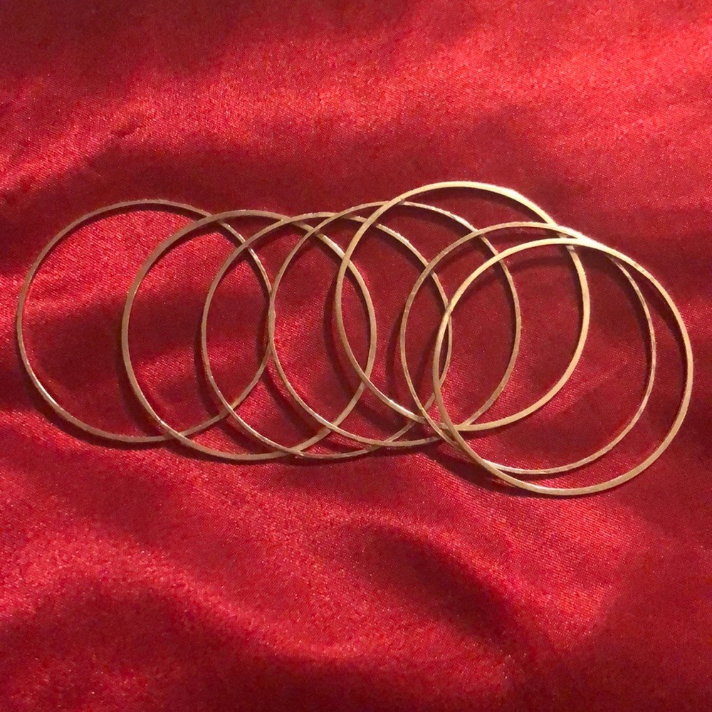 Sterling Silver Bangle Bracelets (8pcs)